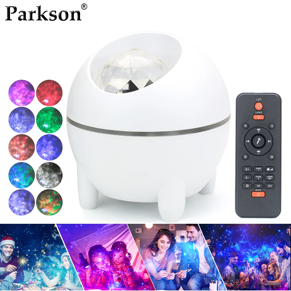 Novelty Night Lights LED Star Sky Galaxy Projector Light With Remote Control Music USB for Kids Gifts Christmas Decor Decoration