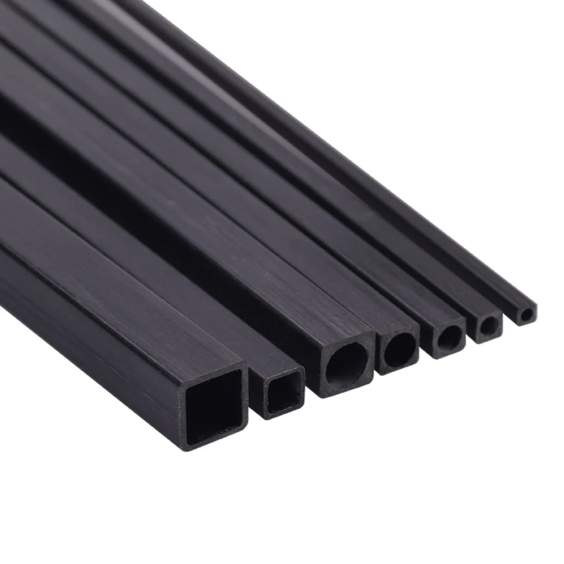 3mm 4mm 5mm 6mm 10mm 500mm Carbon Fiber Square Tube 4pcs carbon fiber tube