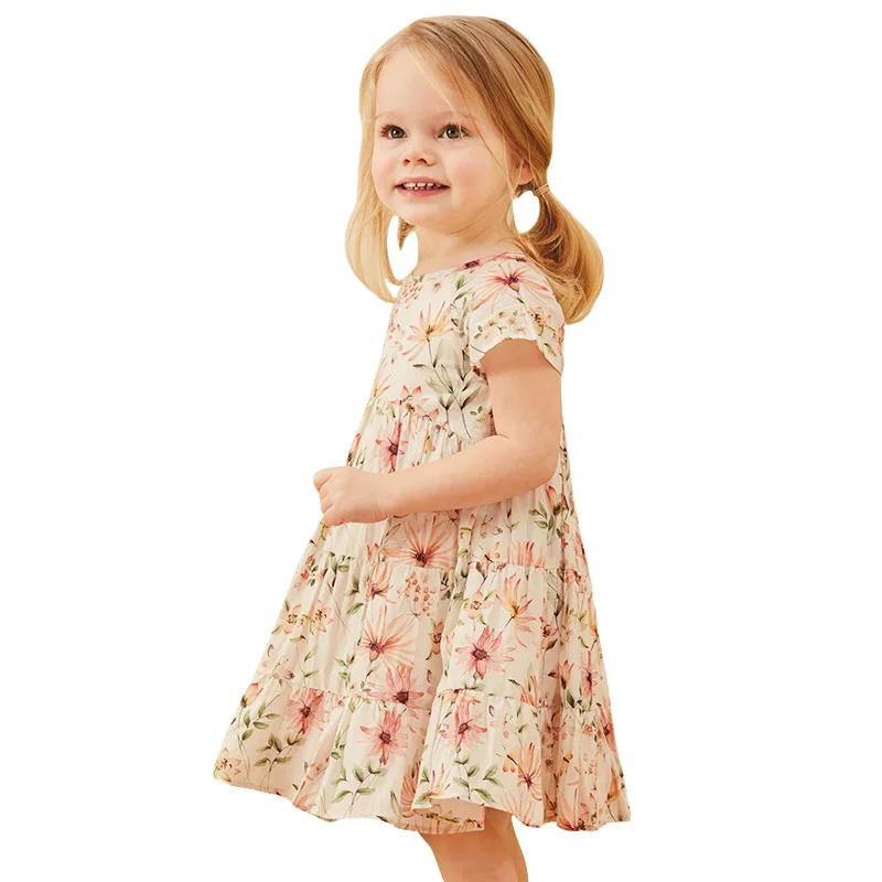 Little maven/платье для девочки детей 4 5 6 7 лет Цветочный принт элегантные платья