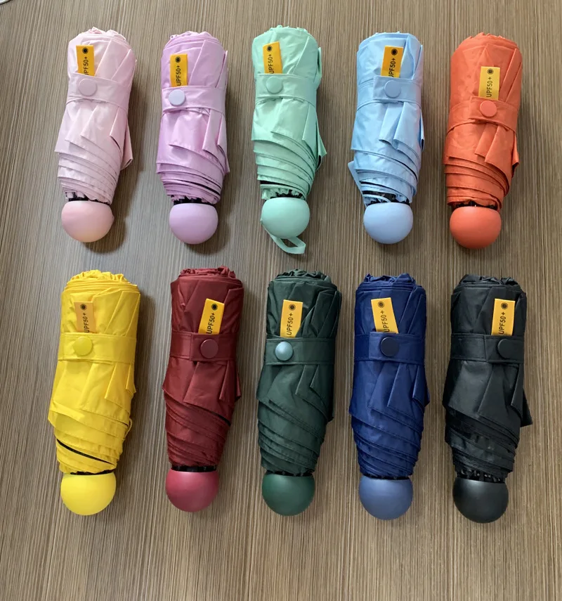 8 Bone, пять раз, капсула, зонтик, изысканный, Подарочная коробка, зонтик для женщин, ультра-светильник, зонт, черное покрытие, солнцезащитные мини карманные зонтики