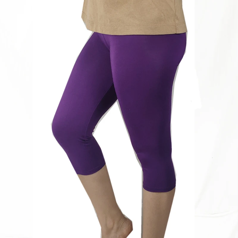 Shikoroleva Women Jeggings 2020 Summer Solid Color 3/4 Capris Short Leggings Ladies Plus 7XL 6XL 5XL XS Pink Black Red Legins Shikoroleva Women Jeggings 2020 Summer Solid Color 3/4 Capris Short Leggings Ladies Plus 7XL 6XL 5XL XS Pink Black Red Legins