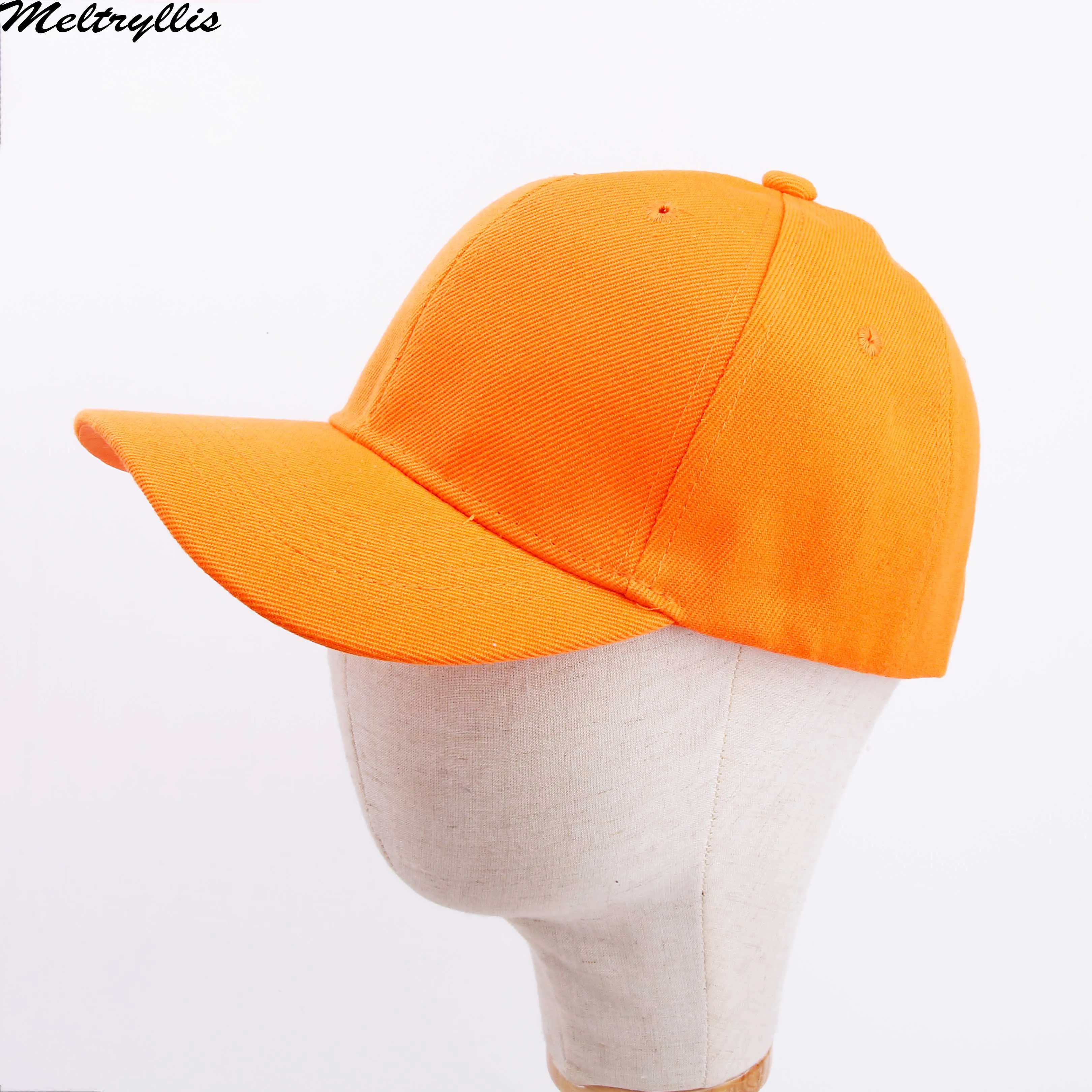[Meltryllis] изогнутый солнцезащитный козырек, светильник, однотонный цвет, оранжевый, желтый, фиолетовый, бейсбольная кепка для мужчин, wo, Мужская модная уличная Спортивная Кепка