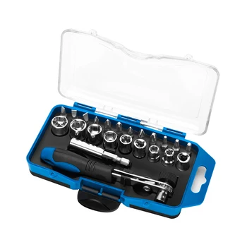 Multi-functional 23 in 1 Mini Ratchet Bits Set Sockets Repair Tool Kit Precise ScrewdriverSet Sockets Extension Rod set of sockets matrix 13557