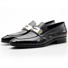 Hot Sale Men Flat Black Brown Formal Shoe Genuine Cow Leather Casual Men Shoes Crocodile Pattern Man Dress Shoes Hot Sale Men Flat Black Brown Formal Shoe Genuine Cow Leather Casual Men Shoes Crocodile Pattern Man Dress Shoes