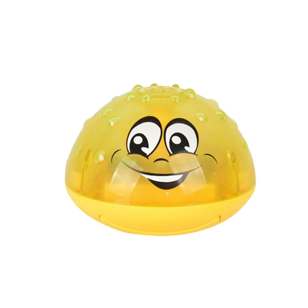 Подарок детский душ с светильник для купания игрушка лето вращающийся мультфильм музыка ванная комната спрей мяч Электрический водяной бассейн - Цвет: Yellow No Base