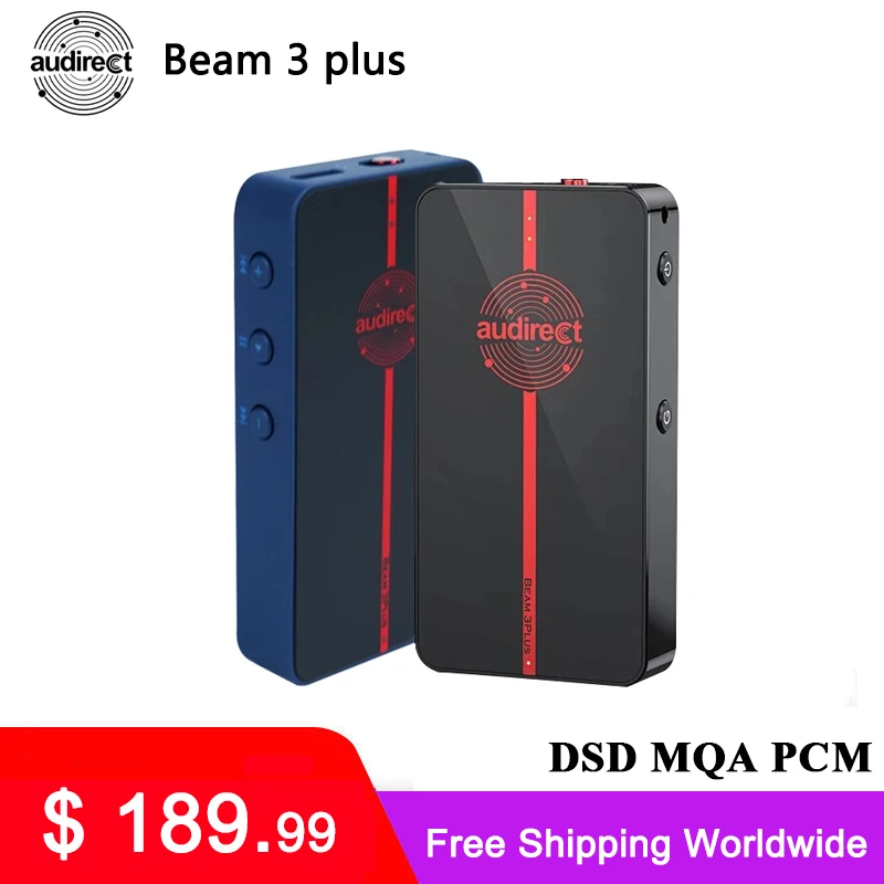 Hilidac Audirect Beam3 plus MQA DAC Headphone Amplifier ES9281AC Bluetooth Support sbc/aac/aptx/aptx-HD/LDAC with 3.5mm/4.4mm