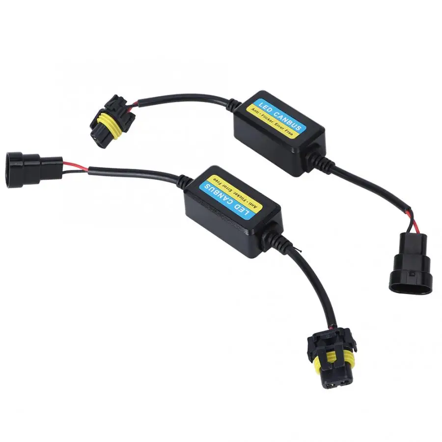 2 шт. 9005/9006 DC12V-14V Автомобильный светодиодный декодер фары анти-мерцание вспышка ошибка подавление декодер устройство