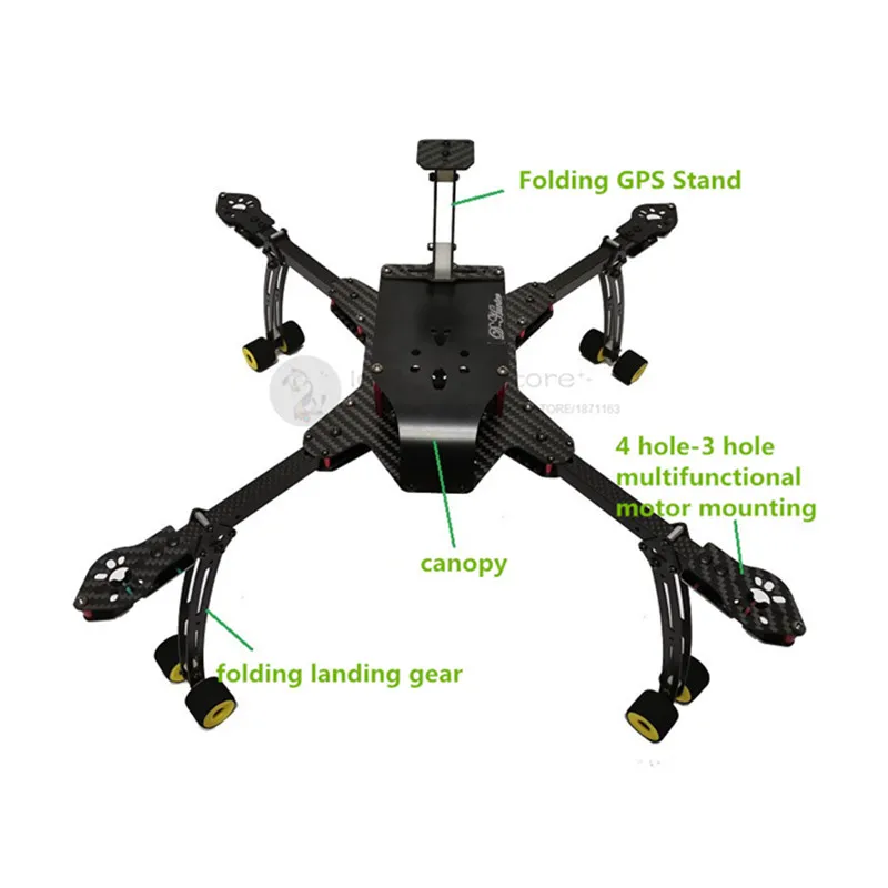 DIY FPV воздушный Дрон DH370 + 3K из чистого углеродного волокна Рама для квадрокоптера