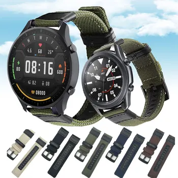 

Nylon Band 20mm For Xiaomi Mijia Quartz Watch 22mm For xiaomi watch color For HUAWEI WATCH GT/2 Sport Watch Band Bracelet