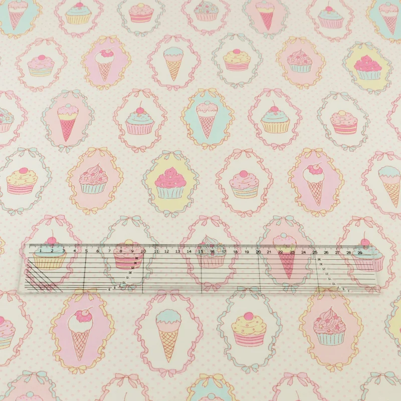 Хлопчатобумажная саржевая ткань с принтом единорога, швейная ткань для малышей, DIY Telas, лоскутное Algodon Tecido, розовый, Tissus, австралийский метр