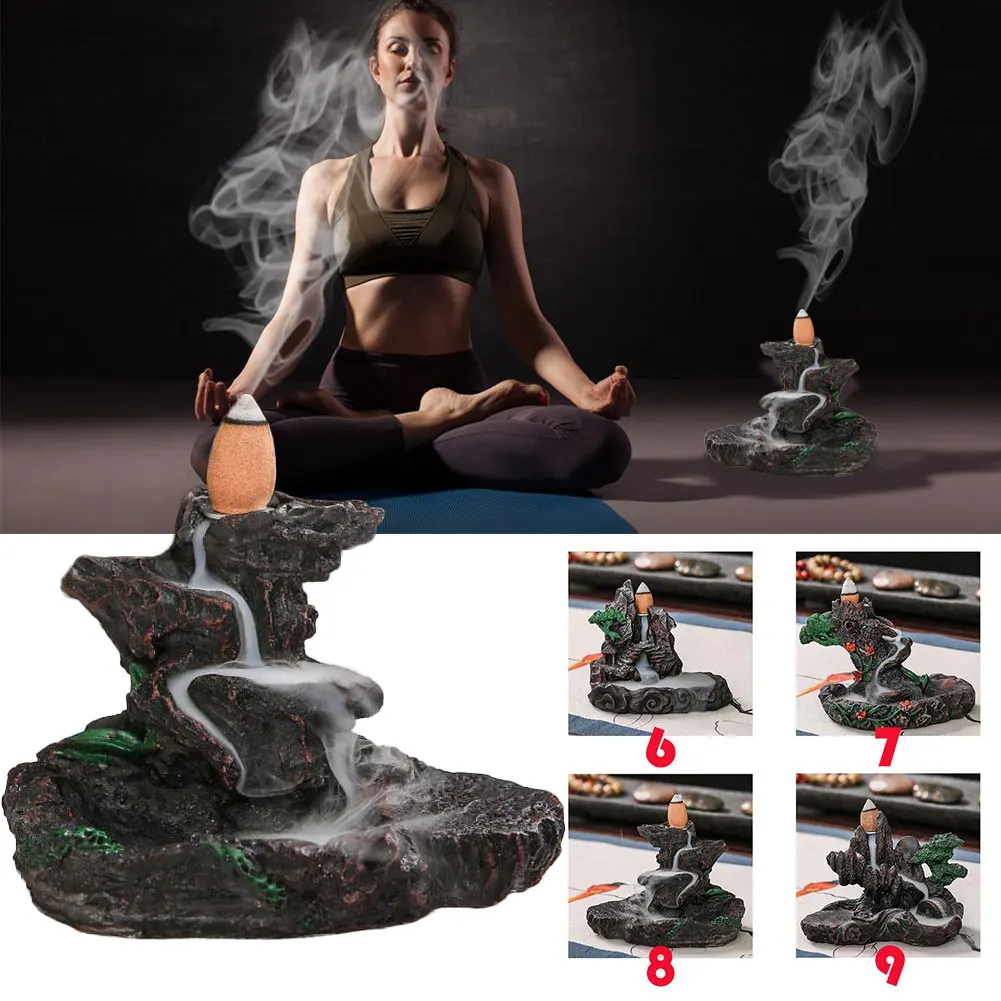 Горелка для благовоний с орнаментом гостиной керамическая курильница