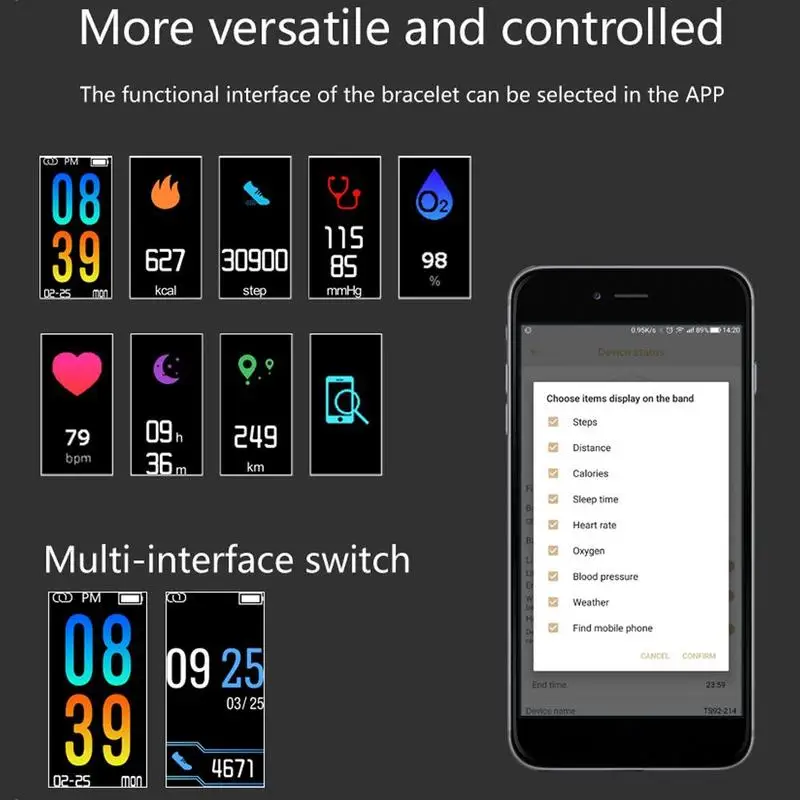 Умный браслет для женщин Q6 Bluetooth Smartwatch для мужчин сердечного ритма для Android давление мониторы трекер крови Ios Фитнес Часы Sp D1Z5