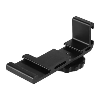 

Triple Cold Shoe Adapter Extension Bar Bracket with 1/4 Inch Screw Mount for Video Light Monitor Mic Studio Camera Accessory