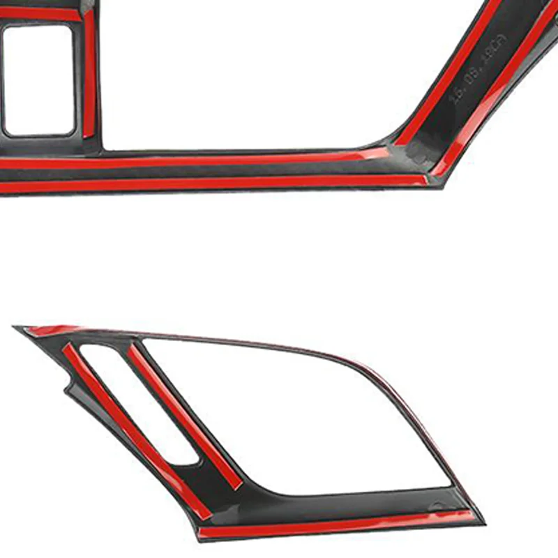 3 шт./компл. углеродного волокна Стиль приборной панели, устанавливаемое на вентиляционное отверстие в салоне автомобиля Накладка для Honda Civic Для 10Th интерьер Кондиционер Vent