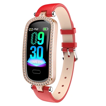 

NEW-I9 Smart Bracelet Female Smartwatch Jewelry Watch Female Physiological Cycle Heart Rate Blood Pressure Lady Smartwatch