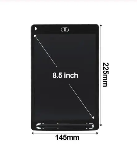 Black 8.5 inch Графический планшет, электроника для рисования, умный ЖК-дисплей, стираемая чертежная доска, 8,5, 12 дюймов, светильник, коврик, рождественский подарок для детей - Цвет: Black 8.5 inch