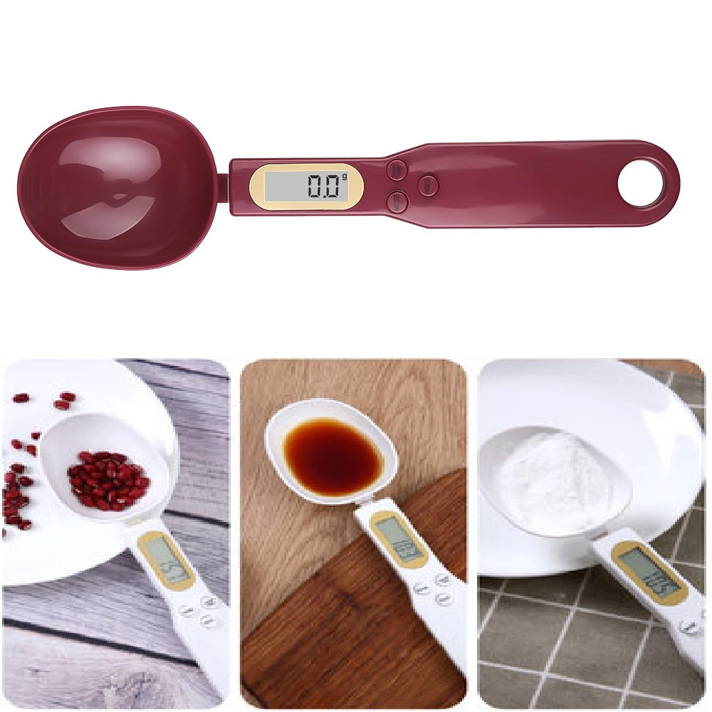 Portable LCD Digital Kitchen Scale Measuring Spoon Gram Electronic Spoon Weight Volumn Food Scale 500g/0.1g kitchen scale portable scale digital scale pocket scale weighing tools