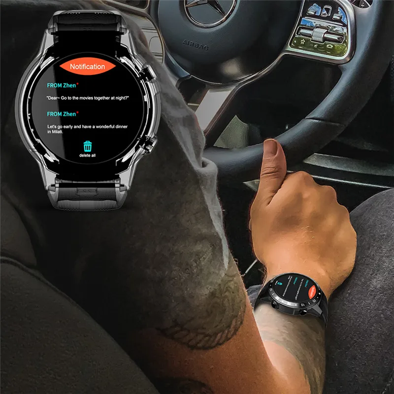 Умные часы MOKA, android, sim карта, музыка, gps, Спортивная запись, информация, Push Heart Rater, 1,3 дюймов, Bluetooth, умные часы для мужчин