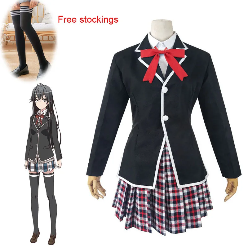 Yukinoshita Yukino Cosplay Costume My Youth Romantic Comedy Is Wrong JK Uniform Suit Girls School Uniforms Jyoshi koukousei0 (1)