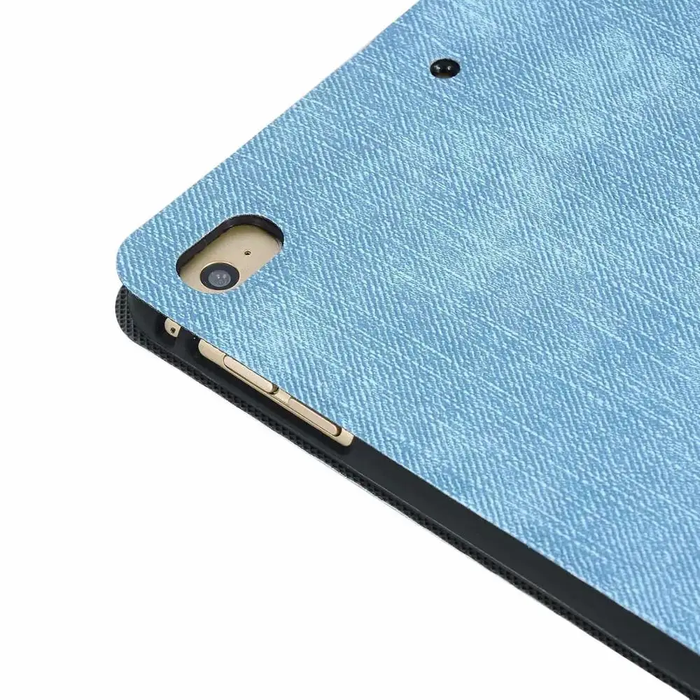 Для iPad Mini 4/5 Mini4 Mini4 A2133 A2124 A2125 A2126 A1538 чехол джинсовая ткань pu кожа и мягкая задняя крышка из ТПУ чехол Funda+ ручка