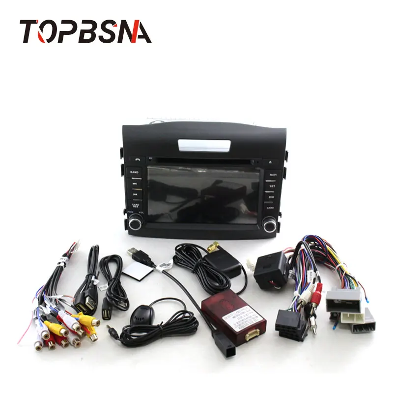Автомобильный DVD мультимедийный плеер TOPBSNA Android 10 для Honda CRV CR V 2012 2016 GPS навигация 2