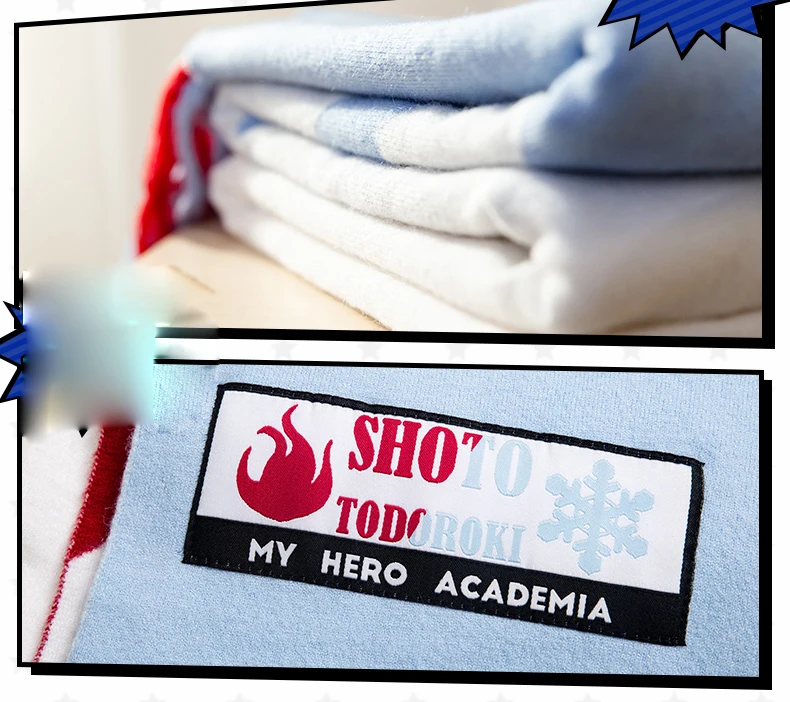 Аниме Мой герой Academy Todoroki Shouto Bakugou костюм кацуки для косплея студентов осень зима унисекс Вязание Теплый шарф шейный платок