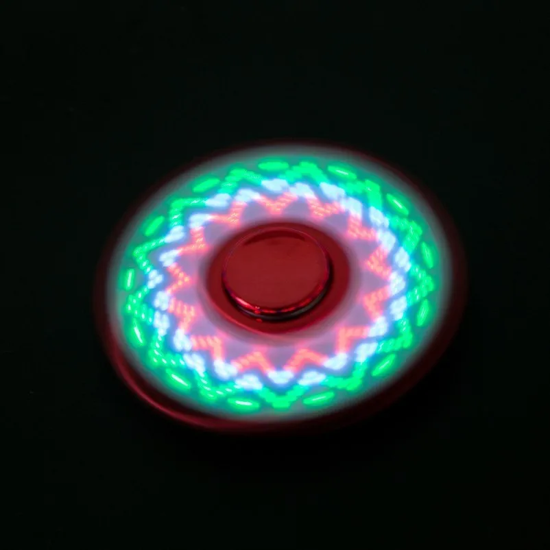 Luminous LED Light Fidget Spinner Hand Top Spinners Glow In Dark Light EDC Figet Spiner Batman Finger Stress Relief Toys