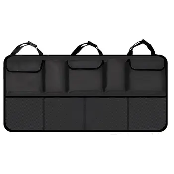 

Car Trunk Storage Bag Suv Car Rear Seat Back Hanging Bag Net Pocket Messy Storage Hanging Bags In-Car Supplies