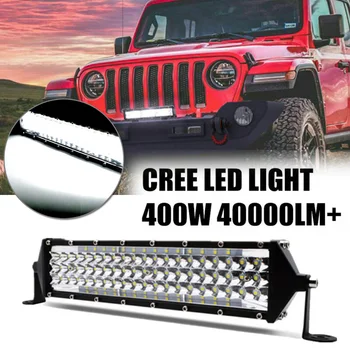 

Flood beam Working Light 6000K White IP68 Shockproof 12inch 400W 88-LED