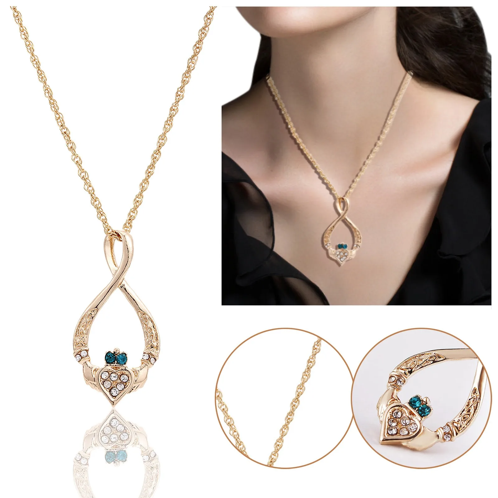 Милые и нефрита птица гвардии ожерелье подчеркивает темперамент цепочки