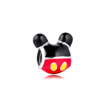 

Fits for Pandora Charms Bracelets 925 Sterling Silver PHead Mickey Fun Paris Exclusive Beads Fine Jewelry Women Girls Gift
