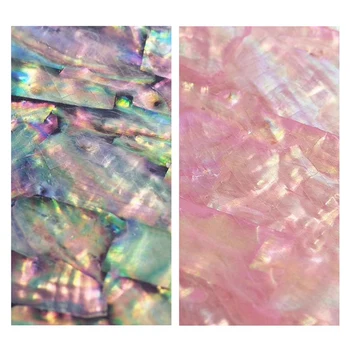 

2 Pcs Sheet Nail Art Sticker Adhesive Broken Gradient Mermaid Shell Abalone Flakes 3D Nails Tips Manicure Uv Gel Polish Diy Deca
