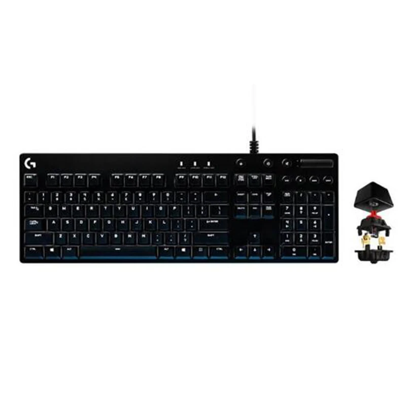 Механическая клавиатура logitech G610 Orion, проводная USB RGB подсветка, красный/синий переключатель, профессиональная игровая клавиатура для настольного компьютера, ноутбука