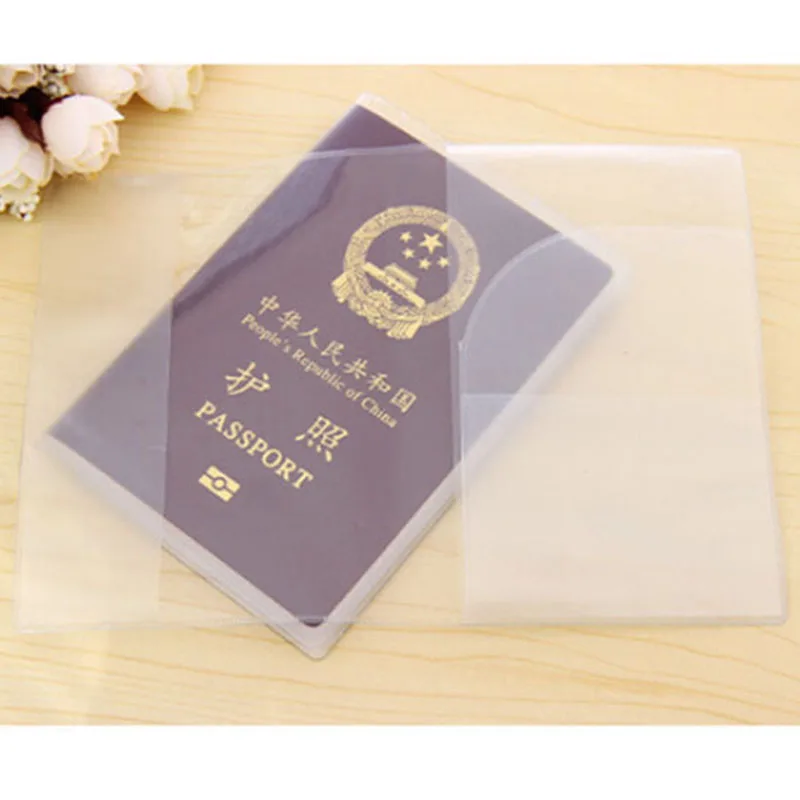 1 ПК прозрачный Обложка для паспорта держатель, чехол, органайзер для ID карты Дорожная защита папка для документов