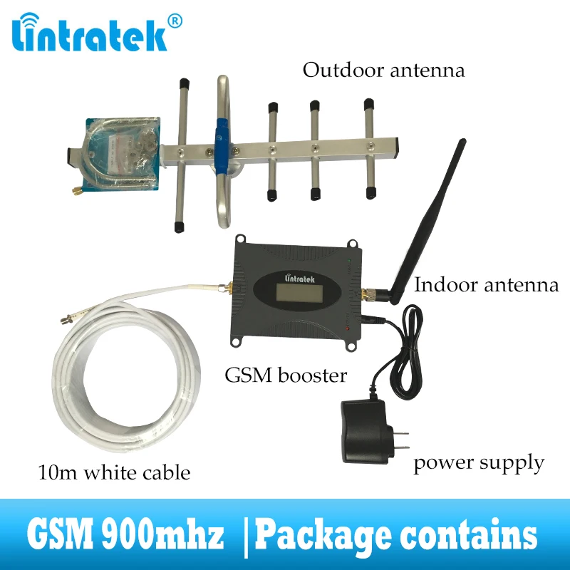 Усилитель сигнала мобильного телефона lintratek 2G GSM 900 МГц ретранслятор сотовой