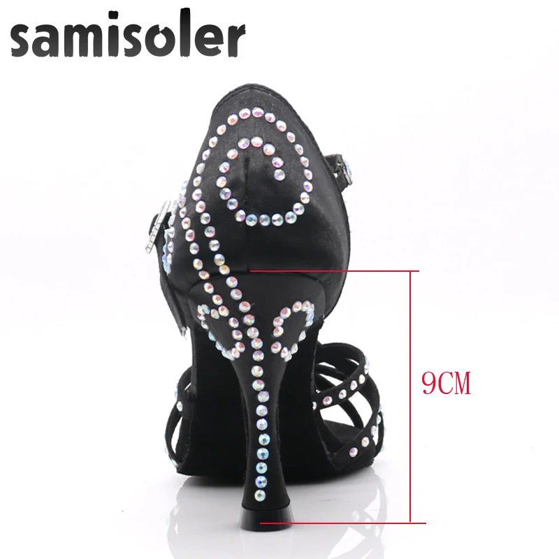 Samisoler dress shoes woman Latin Dance Shoes Women Satin Salsa Dancing Shoes For Woman Tango Jazz Ballroom dance shoes women