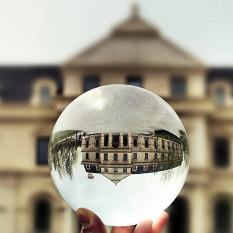 100 мм прозрачный Стекло хрустальный шар Lensball искусственного кристалла лечебная
