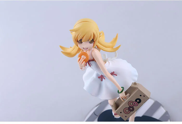 Японское аниме Oshino Shinobu Фигурки игрушек 17 см alter Sunshine Girl Kiss-Shot Wearing соломенная шляпа и платье сексуальная девушка фигура