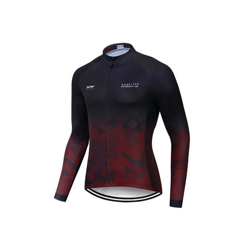 Northwave Cycling Jerseys Men New Long Sleeve Maillot Downhill Bicycle Clothing Ropa Ciclismo Shirts Tight Bike MTB Jerseys