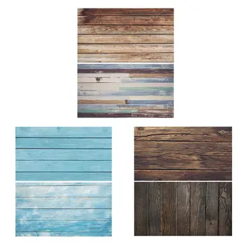 

56x88cm Double Sides Wood Grain Cement Wall Vintage Photography Background Backdrop Paper Board Prop For Food