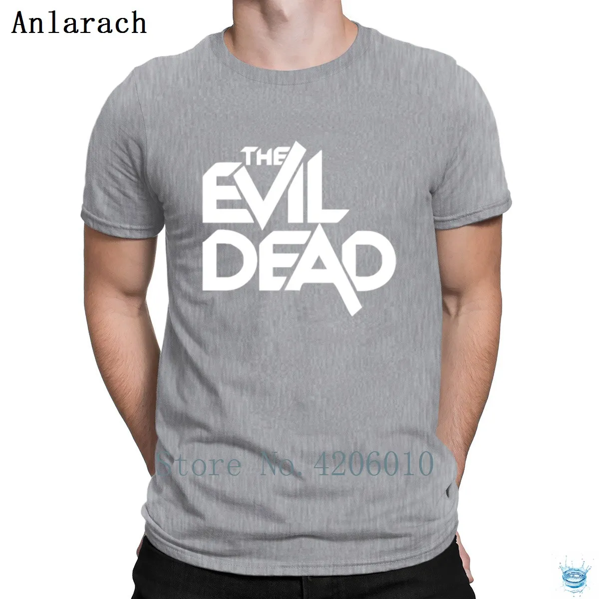 The Evil Dead, футболки, дизайнерские, для отдыха, с круглым вырезом, летняя футболка для мужчин, популярный хип-хоп Топ, умный, анларач, против морщин - Цвет: Gray