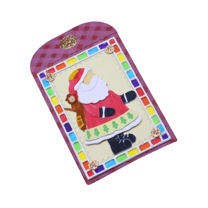 Blessing Santa Carbon Steel Cutting Dies Scrapbook Paper Craft Emboss Punch Stencil Mold TB Sale