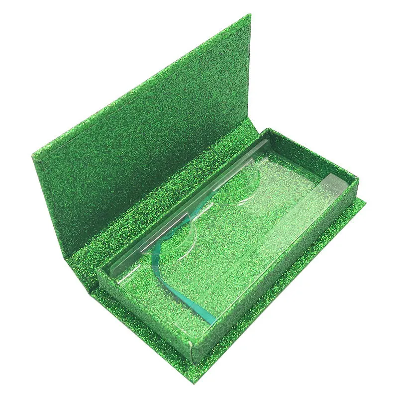 10RectangleGreen Mangodot 10 шт. норковые накладные ресницы книга индивидуальная упаковка магнитные подарочные коробки алмазные ресницы чехол s посылка Макияж Косметический Чехол - Цвет: 10RectangleGreen
