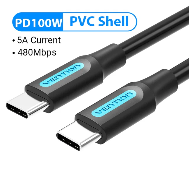 USB C Cable 100W PD 5A QC Fast Charging Data Charger Cord For Samsung LG Phone - Picture 13 of 14