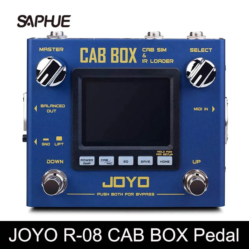 

JOYO R-08 CAB BOX Multi Effect Pedal Support IR Loading AMP Pedal Effect, 4 Tube Power AMP Simulations, Multi Pedal