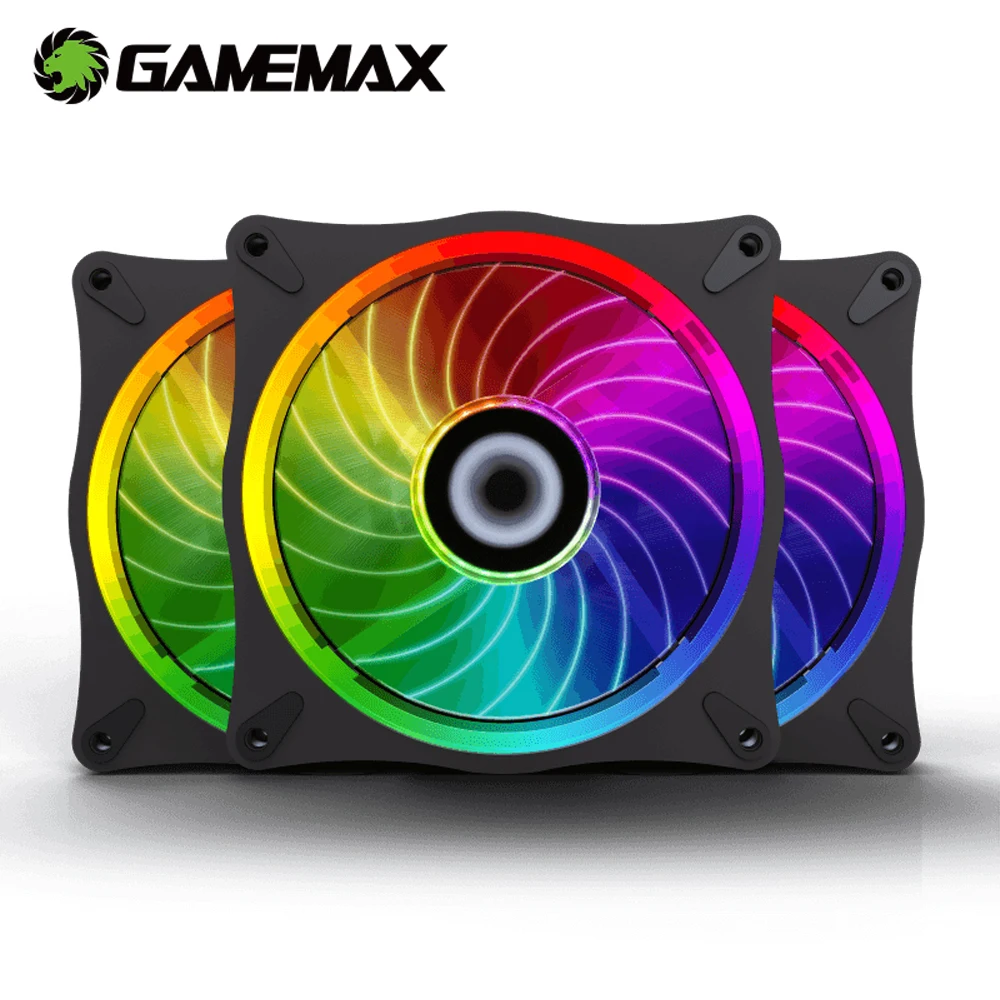 GameMax RL300 RGB PC Вентилятор 120 мм ATX Чехол радиатор регулируемый светодиодный ARGB тихий
