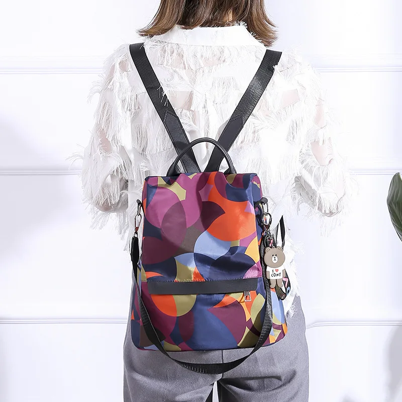 

Multi-functional Backpack Women's 2019 New Style Korean-style Fashion Oxford Cloth Bag Fashion Shoulder Travel Anti-theft Backpa