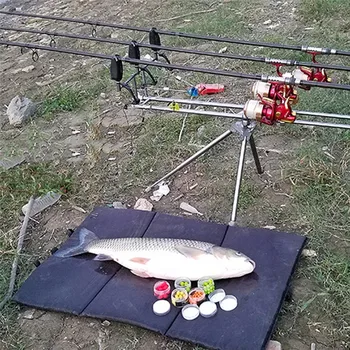 

Foldable Unhooking Mat Waterproof Landing Mat For Fish Protection Carp Fishing Tackle Lightweight Fish Fold Over Straps Pad Mats