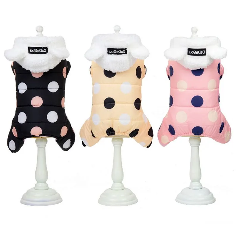 

Winter Waterproof Clothes For Small Dogs Warm Fleece Puppy Dog Jumpsuits Pet Coat Jacket With Zipper Chihuahua Yorkie Clothing