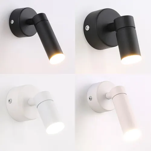 LED 북유럽 벽 램프 스포트라이트, 거실 침실 침대 옆 인테리어 램프, 가족 복도 로프트, 5W, 7W, 9W 5